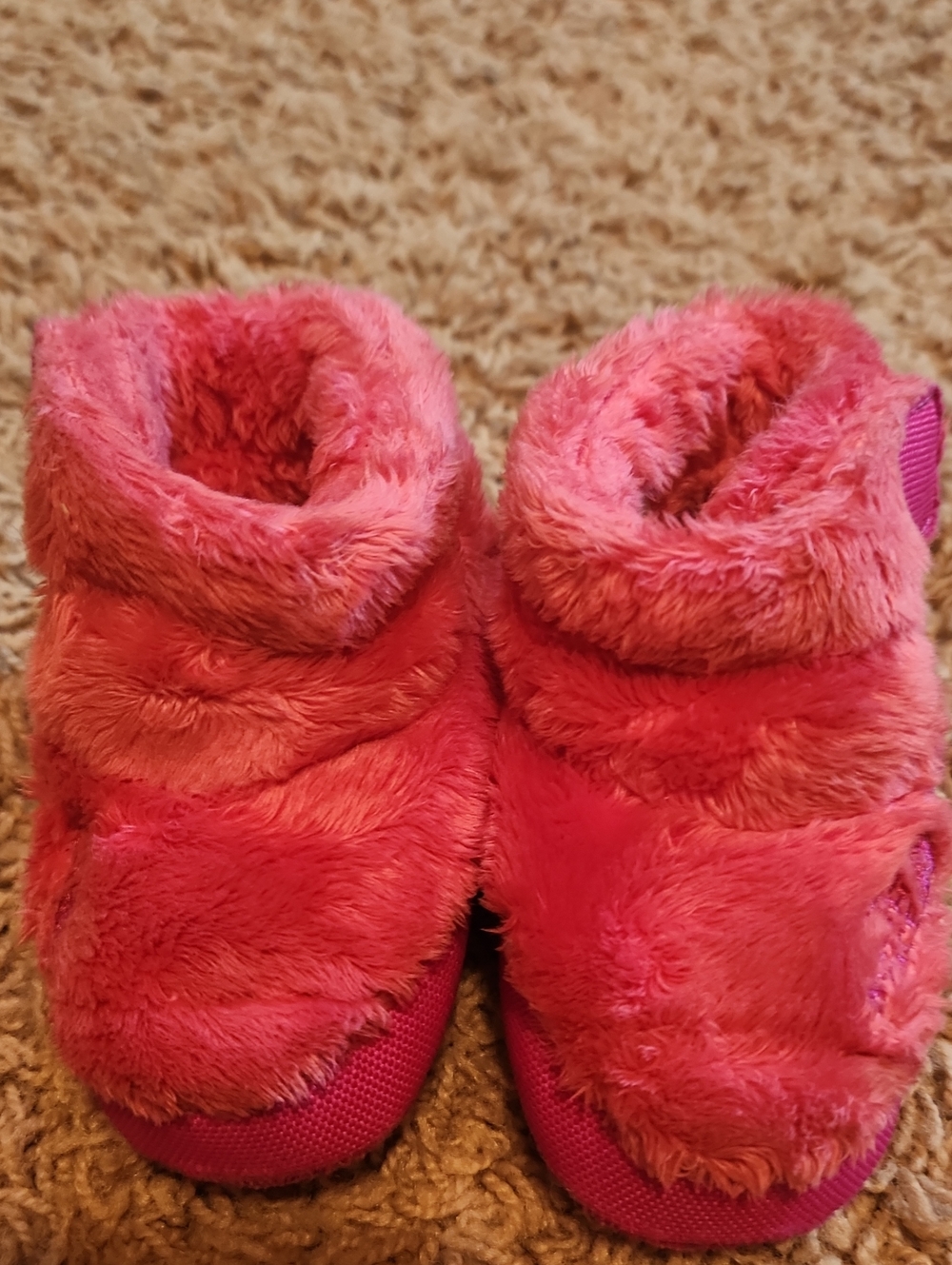 The North Face Baby Plush Slip-On Booties - Hot Pink Size 3